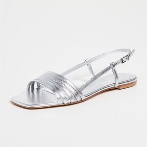 Reformation Millie Lattice Flat Sandal
